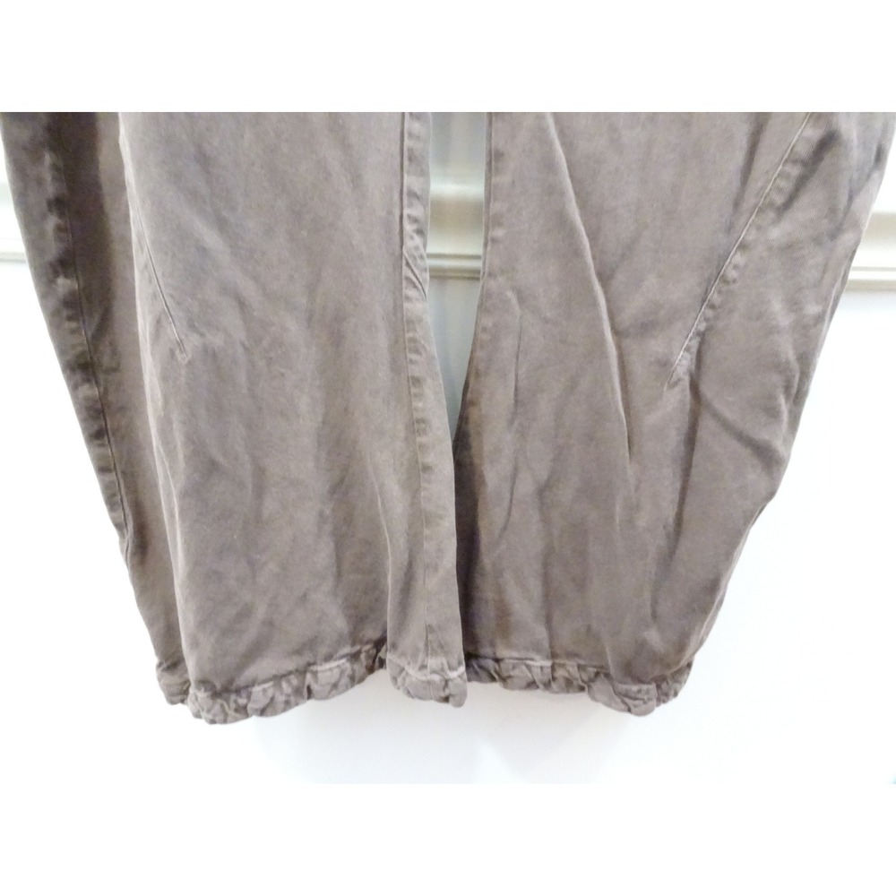Free People Brown Barrel Leg Utility Pants High Waisted Balloon Trousers Womens - Picture 2 of 7